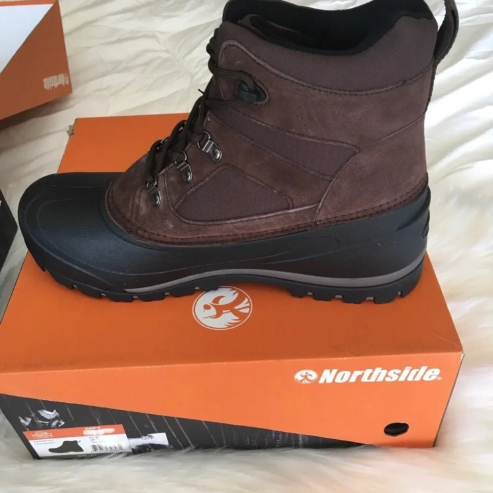 NEW Northside Tundra Men’s Winter Leather Polar Hiking Snow Boots
